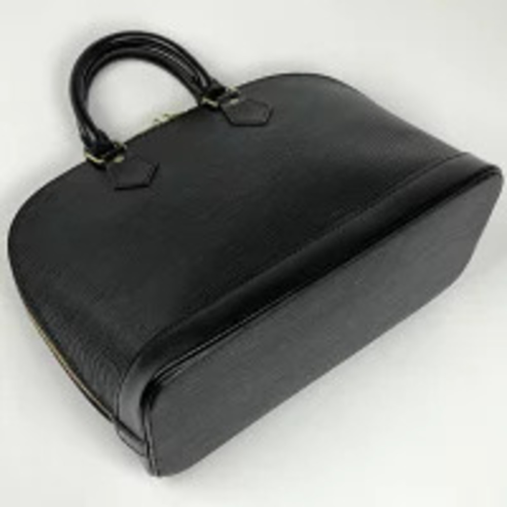Louis Vuitton leather handbag Black Epi Noir Alma Black